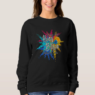 Moletom Happy Holi Rang Barse Primavera Festival India Hin