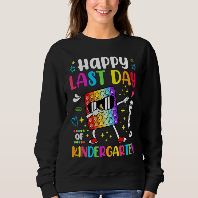 Moletom Happy Lasy Day Of School Kindergarten Teacher Stud (Frente)