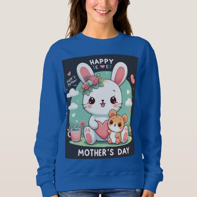 Moletom Happy Mother Day, Feliz día de la Madre, Madres,Tw (Frente)