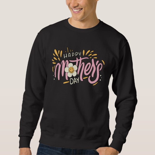 Moletom Happy Mother s Day 2023 Groovy Mothers Day Butterf (Frente)