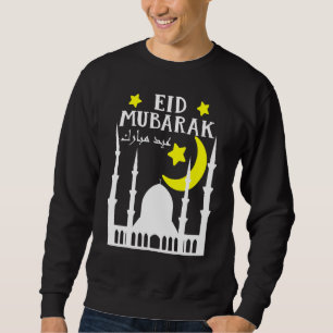 Moletom Happy Mubarak Para Eid Al-Fitr Ou Eid Al-Adha
