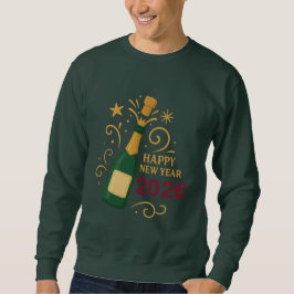 Moletom Happy New Year 2026 Champagne | Men’s Sweatshirt