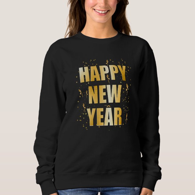 Moletom Happy New Year NYE Party   New Years Eve Confetti (Frente)