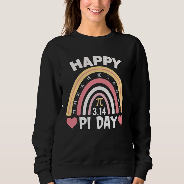 Moletom Happy Pi Day 2023 Mathematic Math Teacher Rainbow  (Frente)