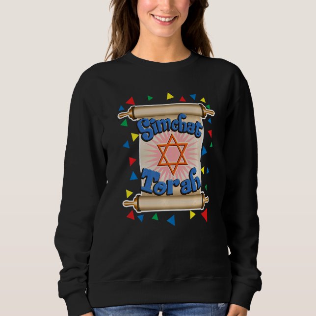 Moletom Happy Simchat Torah For Men Women Kids Jewish Holi (Frente)