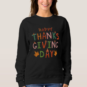 Moletom Happy thanksgiving day colorful