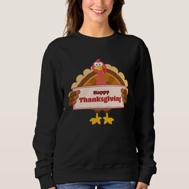 Moletom Happy Thanksgiving  for Boys Girls Kids Pilgrim Tu (Frente)