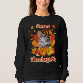 Moletom Happy Thanksgiving Siberian Cat I'm Thankful For M