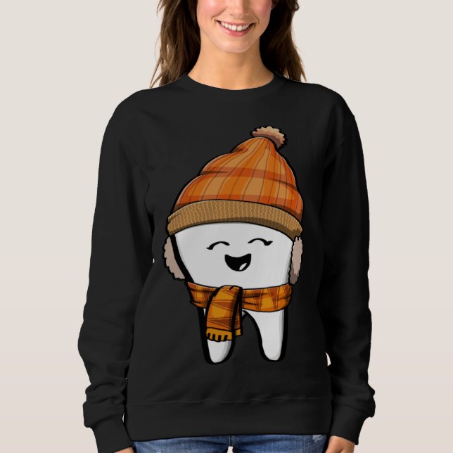 Moletom Happy Tooth fall Brush Them All Funny Milk Teeth F (Frente)