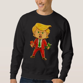 Moletom Happy Trump Funny Trump Bull Bear Trump Meme Chibi