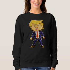 Moletom Happy Trump Lapel Pin Meme Angry Trump Pop Art