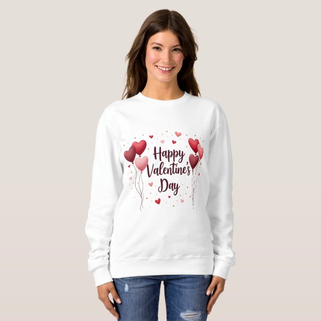 Moletom Happy Valentine’s Day Elegant Sweatshirt (Frente Completa)