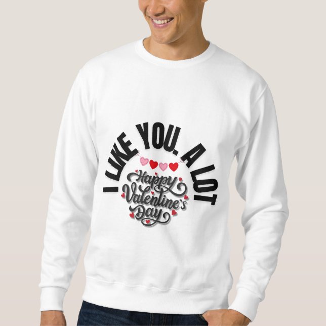 Moletom Happy Valentine’s Day Heart Design (Frente)