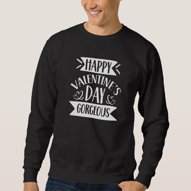 Moletom Happy Valentine's Day Gorgeous Couples Date Valent (Frente)