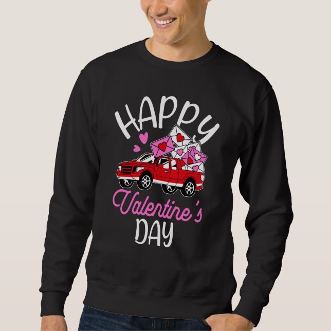 Moletom Happy Valentine's Day Roses Date Night Flowers Lov (Frente)