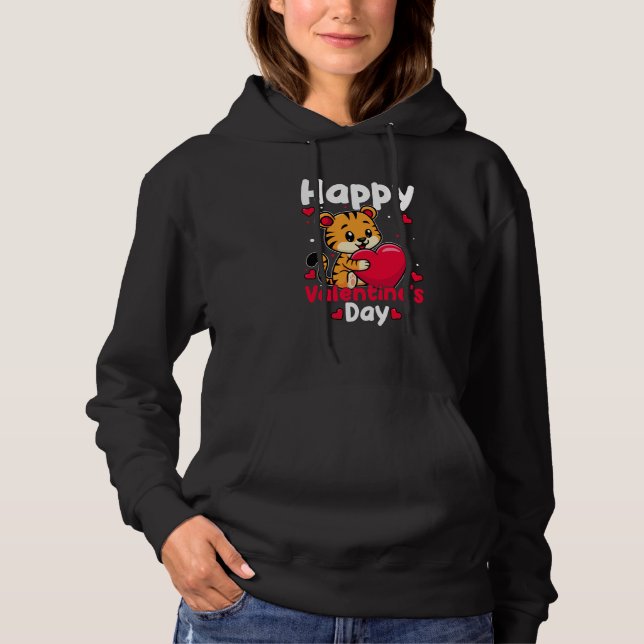 Moletom Happy Valentine's Day Roses Date Night Flowers Lov (Frente)