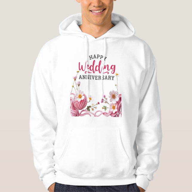 Moletom Happy Wedding anniversary  (Frente)