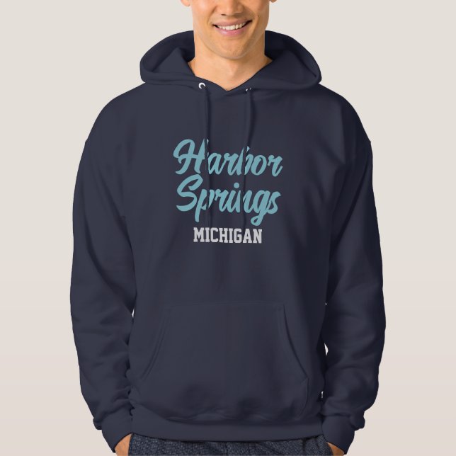 Moletom Harbor Primaveras Michigan Impressa Hoodie (Frente)