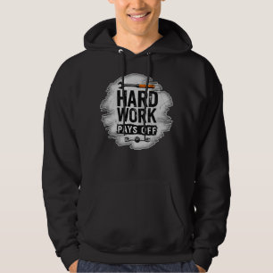 Moletom Hard Work Pays Off Grunge Worker Design