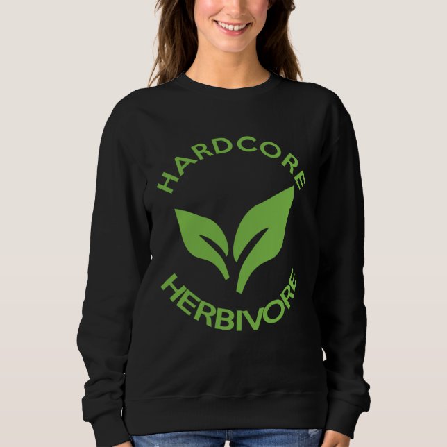 Moletom Hardcore Herbivore  Vegans for Vegetarians (Frente)