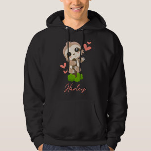 Moletom Harley Sloth Baby Girl Hearts