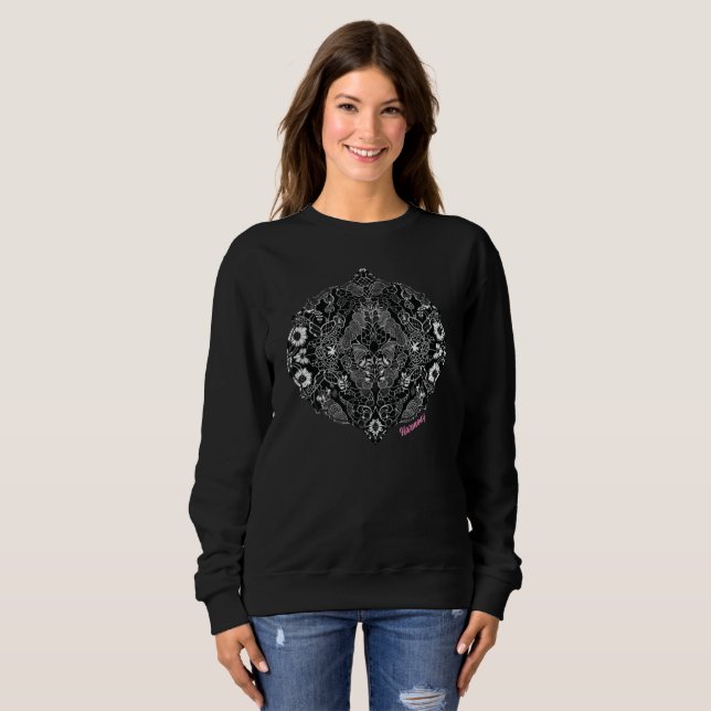 Moletom Harmonia Floral de Renda (Frente Completa)
