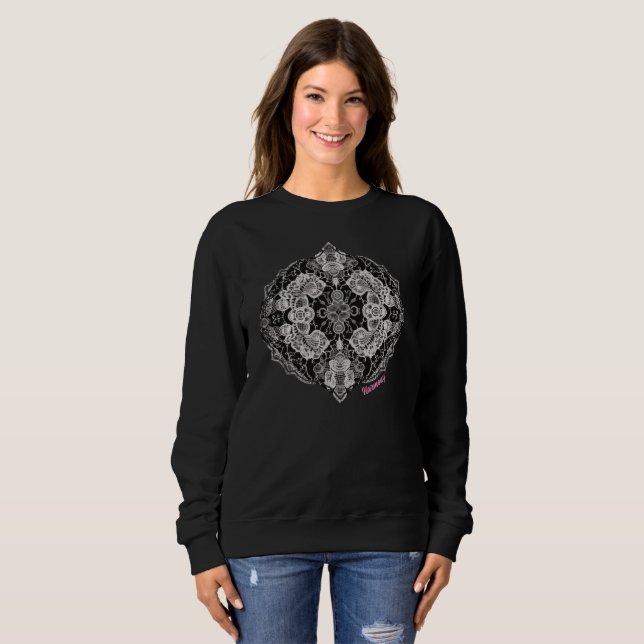 Moletom Harmonia Floral de Renda (Frente Completa)