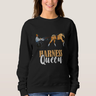 Moletom Harness Racing Queen Horse Crown Trotting Ho