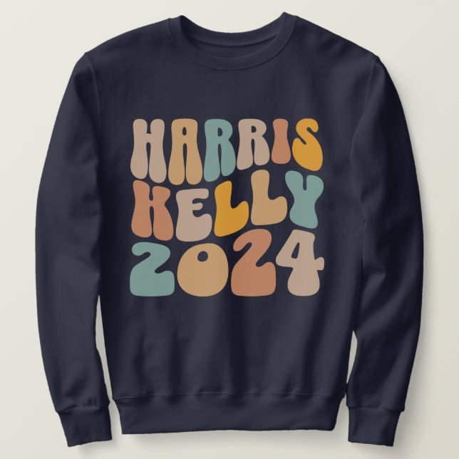 Moletom Harris Kelly 2024 Trendy Wavy Boho (Frente do Design)
