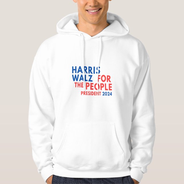 Moletom Harris Walz 2024 Para As Pessoas (Frente)