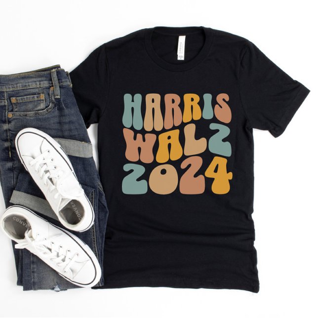 Moletom Harris Walz 2024 Trendy Wavy Boho (Criador carregado)