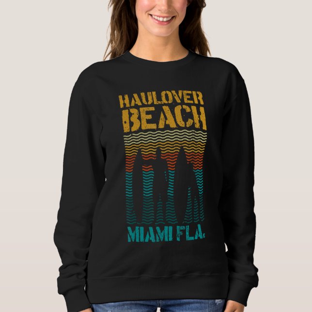Moletom Hau Beach Miami Florida Surf Spot Summer Souvenir  (Frente)