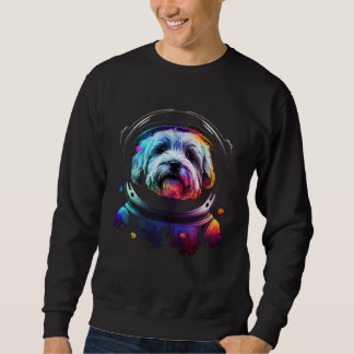 Moletom Havanese Astronaut Dog in Outer Space  Cosmic Grap