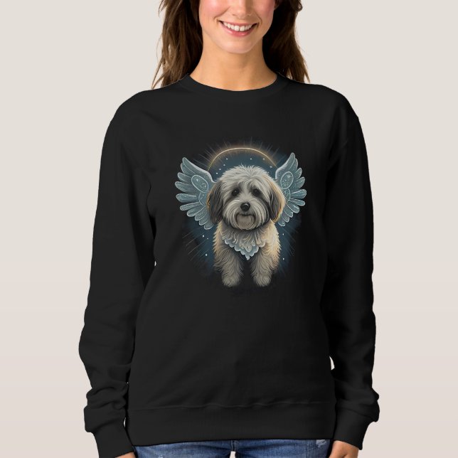 Moletom Havanese Bolonka Dog Wings Angel Rainbow Bridge Gr (Frente)