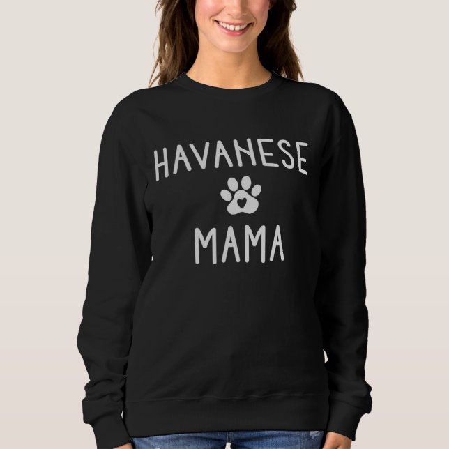 Moletom Havanese Mama  Havanese Dog   Women Mom (Frente)