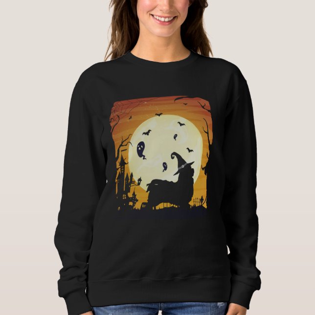 Moletom Havanese Silhouettes Happy Halloween Night (Frente)
