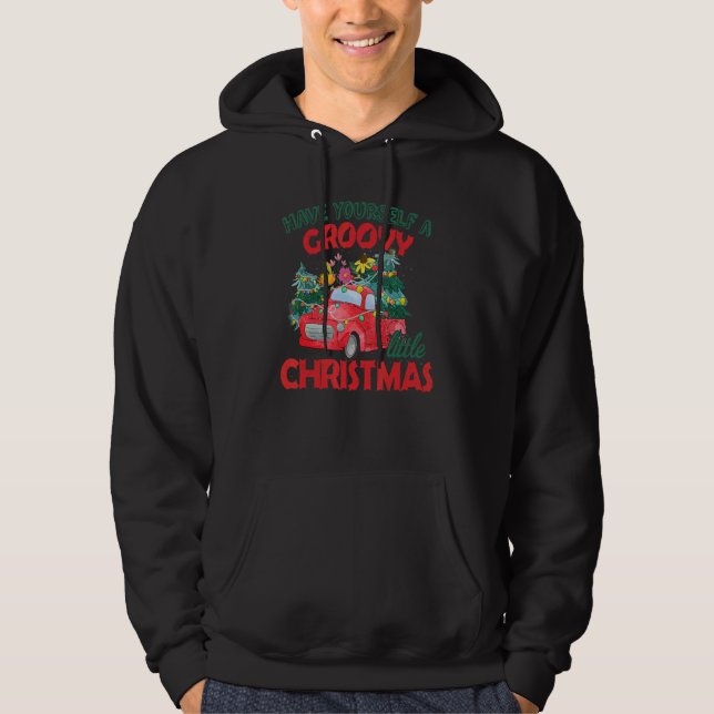 Moletom Have Yourself A Groovy A Little Christmas Truck Fl (Frente)