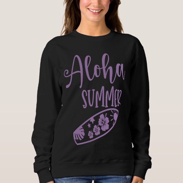 Moletom Hawaii Aloha Surfing Hawaiian Party (Frente)