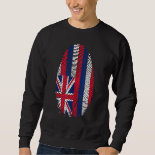 Moletom Hawaii Flag Fingerprint Está No Meu Adn Para O Hav