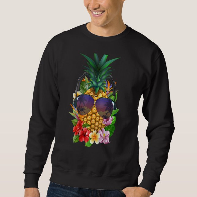 Moletom Hawaii Pineapple Aloha Flower Beach (Frente)