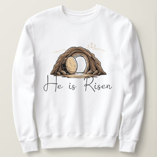 Moletom He is Risen (Frente do Design)