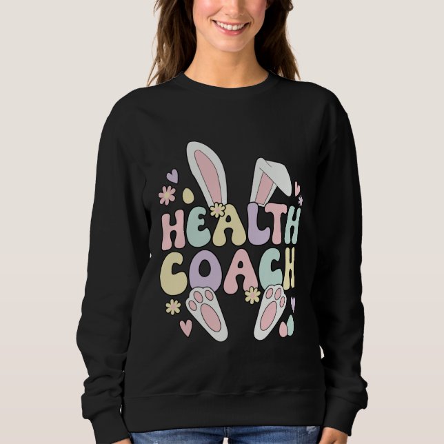 Moletom Health Coach Easter Bunny Health Coaching Easter D (Frente)