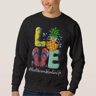 Moletom Healthcare Worker Hello Summer Happy no último dia
