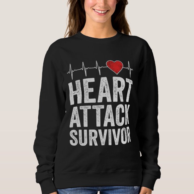 Moletom Heart Attack Survivor Heart Disease Awareness Hear (Frente)