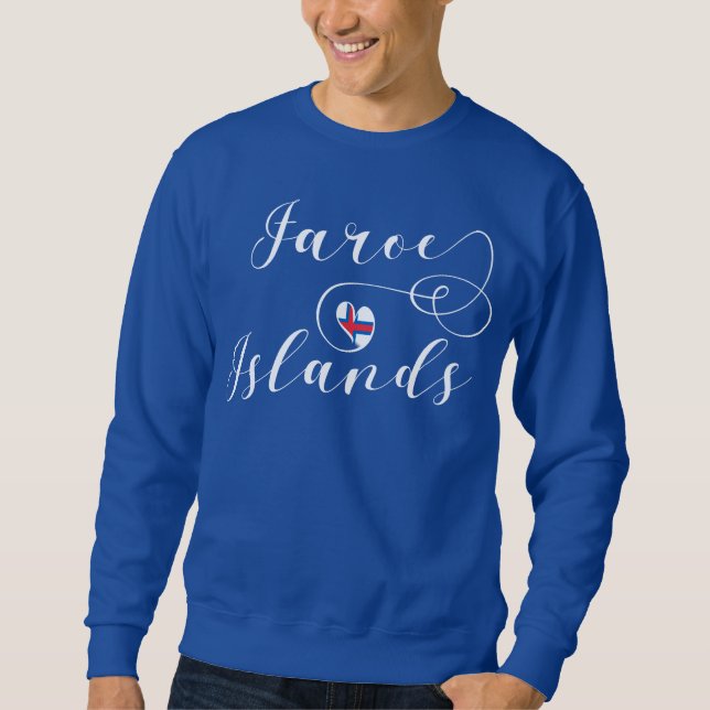 Moletom Heart Faroe Islands Flag, Faroe Islander (Frente)