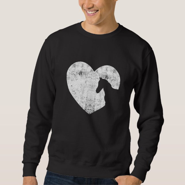 Moletom Heart Horse Graphic Horse Lover Equestrian Rider H (Frente)