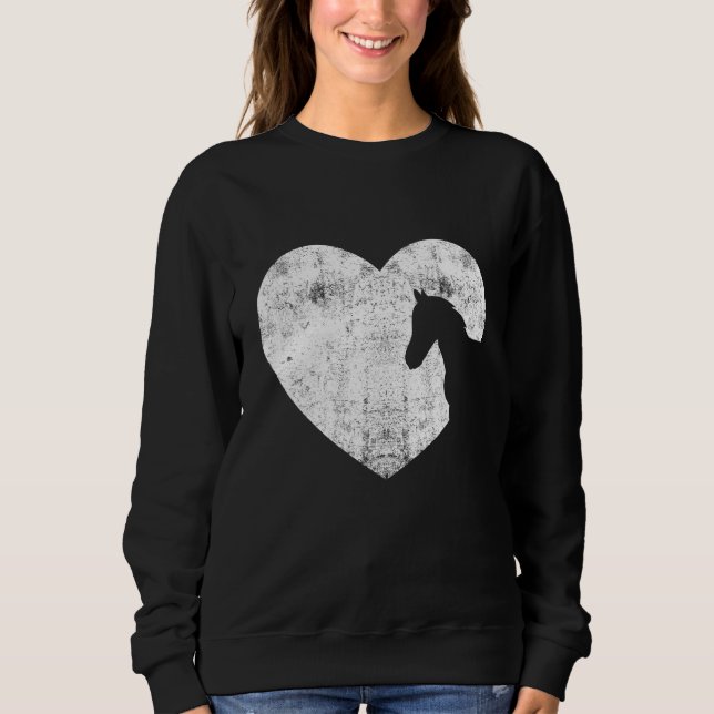 Moletom Heart Horse Graphic Horse Lover Equestrian Rider H (Frente)