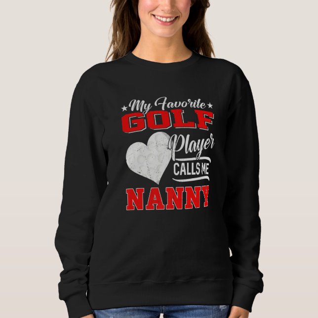 Moletom Heart My Favorite Golf Player Me Chama de babá (Frente)