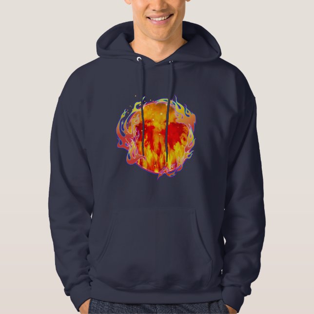 MOLETOM HEART NEVER ENDING FIRE HOODIE (Frente)