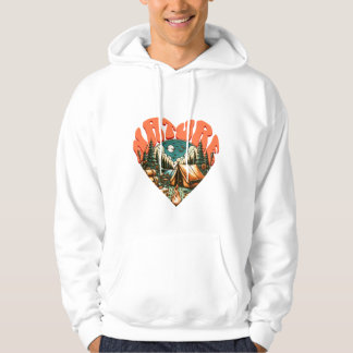 Moletom "Heart of Nature" Hoodie: A love of camping and tr